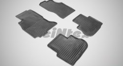 Износостойкие коврики в салон с рисунком Сетка SeiNtex Premium 4 шт. (резина) INFINITI FX35 1 S50 рестайлинг (2006-2008)