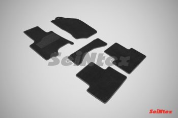 3 089 р. Комплект ворсовых ковриков в салон LUX Seintex INFINITI FX37 2 S51 рестайлинг (2011-2013) (Чёрный). Увеличить фотографию 1
