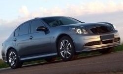 7 949 р. Накладка на передний бампер H Style INFINITI G37 V36 седан рестайлинг (2008-2014) (Неокрашенная). Увеличить фотографию 2