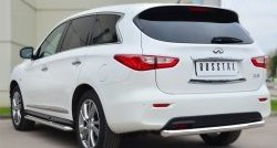 15 949 р. Одинарная защита заднего бампера из трубы диаметром 63 мм Russtal INFINITI JX35 (2012-2014). Увеличить фотографию 4