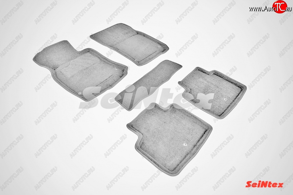 4 499 р. Износостойкие коврики в салон 3D INFINITI M 37XQ70 серые (компл)  INFINITI M37  Y51 (2009-2014)