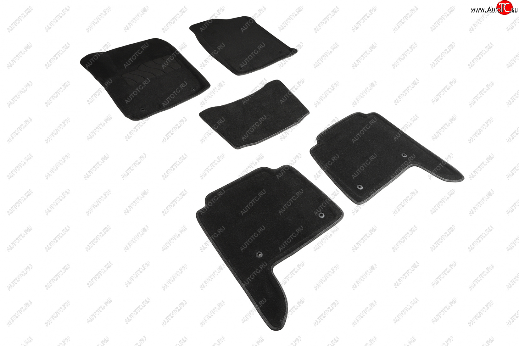 5 249 р. Коврики в салон SEINTEX 3D ВОРС (комплект)  INFINITI QX80 (2014-2024) (Цвет: черный)