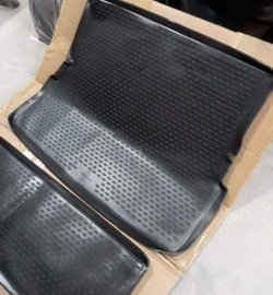 2 349 р. Комплект ковриков в багажник Element (полиуретан, 2 шт.) INFINITI QX56 JA60 дорестайлинг (2004-2007) (черный). Увеличить фотографию 5