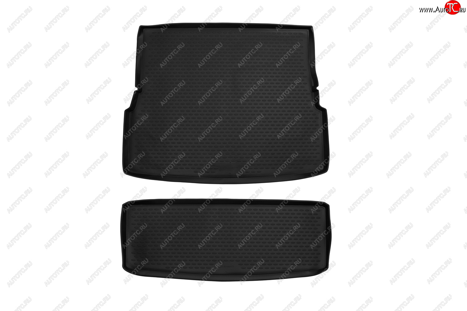 2 349 р. Комплект ковриков в багажник Element (полиуретан, 2 шт.)  INFINITI QX56 (2004-2010) (черный)