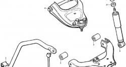989 р. Полиуретановый сайлентблок верхнего рычага передней подвески Точка Опоры Isuzu Bighorn UBS25GW,UBS69GW 5 дв. дорестайлинг (1991-1993). Увеличить фотографию 2