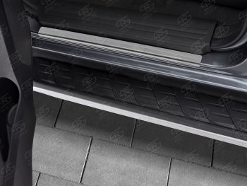 999 р. Пороги накладки Russtal  Isuzu D-Max  RT85,TFR DoubleCab (2015-2021) (Нержавейка полированная). Увеличить фотографию 3