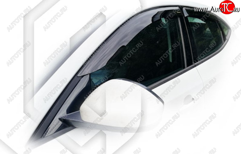 2 059 р. Дефлектора окон CA-Plastic  Jaguar E-Pace (2017-2024) (Classic полупрозрачный, Без хром молдинга)