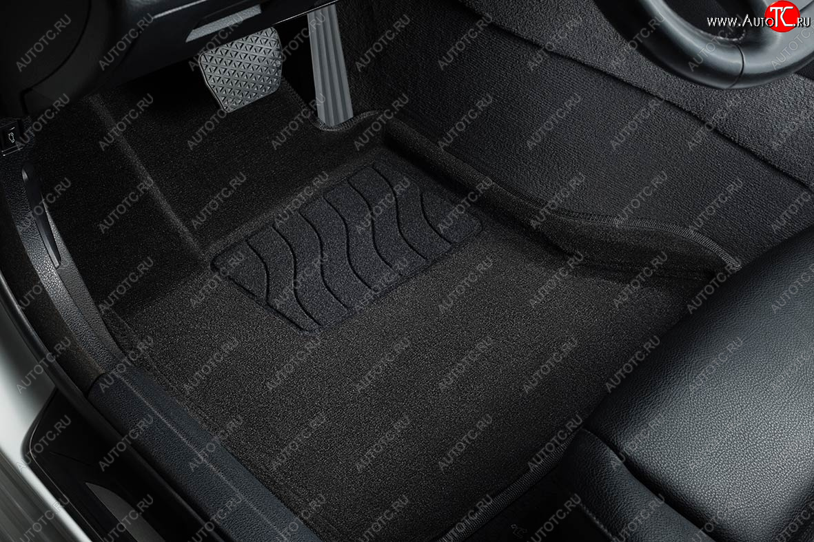 5 249 р. Коврики в салон SEINTEX 3D ВОРС (черный, комплект)  Jeep Grand Cherokee  WK2 (2013-2024)