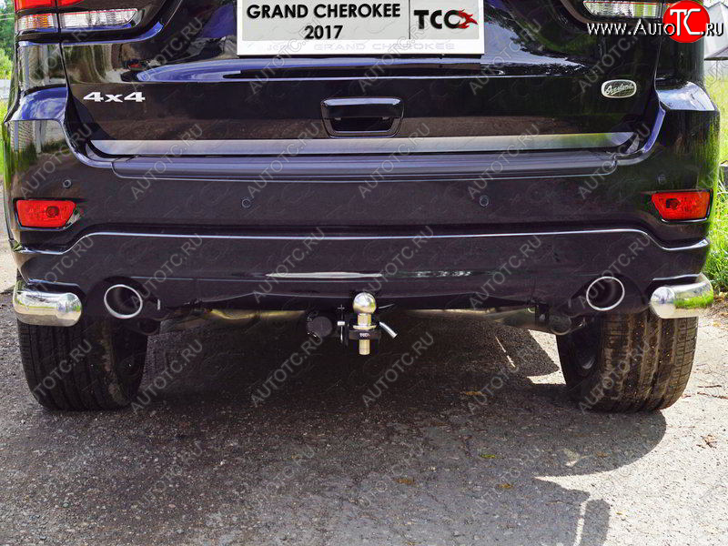 13 999 р. Фаркоп (тягово-сцепное устройство) TCC (усиленный)  Jeep Grand Cherokee  WK2 (2018-2024) (Оцинкованный, шар E)