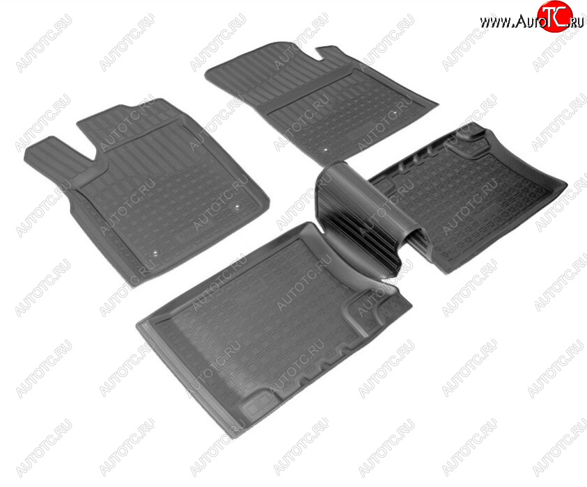 2 599 р. Комплект ковриков в салон Norplast Unidec  Jeep Grand Cherokee  WK2 (2010-2024) (Цвет: черный)