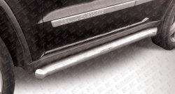 22 799 р. Защита порогов из круглой трубы диаметром 76 мм с загнутыми краями Slitkoff Jeep Grand Cherokee WK2 дорестайлинг (2010-2013) (Нержавейка, Полированная). Увеличить фотографию 1