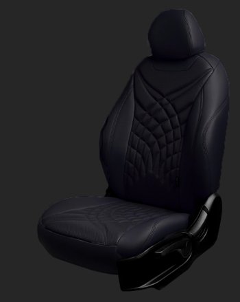 Чехлы для сидений Lord Autofashion Байрон ЖУК (экокожа, спинка 60/40, 3 Г-образных подголовника) KIA Seltos (2019-2024)