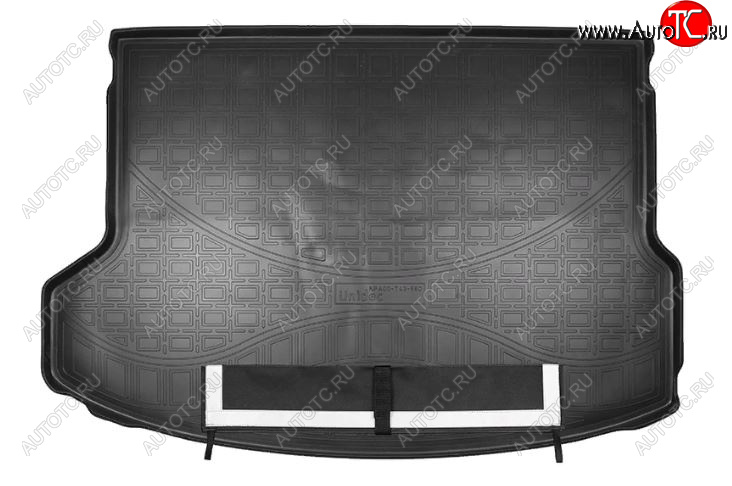 2 799 р. Коврик багажника Norplast (с сабвуфером)  KIA Seltos (2019-2024) (Черный, с погрузочным ковриком (фартуком))