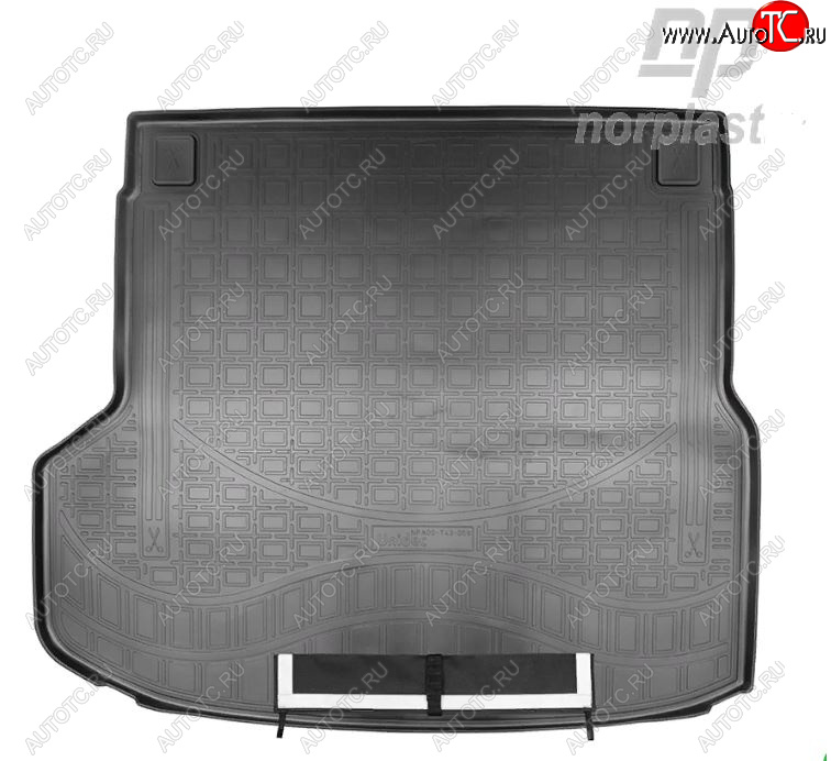 2 899 р. Коврик багажника Norplast (1,4 Turbo)  KIA Ceed  3 CD (2018-2024) (Черный, с погрузочным ковриком (фартуком))