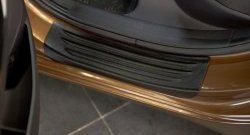 2 249 р. Накладки на порожки автомобиля (рестайлинг, хетчбек) RA KIA Ceed 2 JD рестайлинг, хэтчбэк (2015-2018). Увеличить фотографию 3