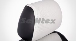 5 599 р. Чехлы для сидений SeiNtex (экокожа, белый цвет) KIA Ceed 1 ED рестайлинг, хэтчбэк 5 дв. (2010-2012). Увеличить фотографию 3