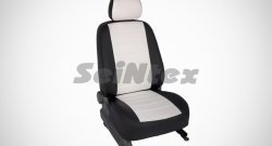 Чехлы для сидений SeiNtex (экокожа, белый цвет) KIA Ceed 1 ED рестайлинг, хэтчбэк 5 дв. (2010-2012)