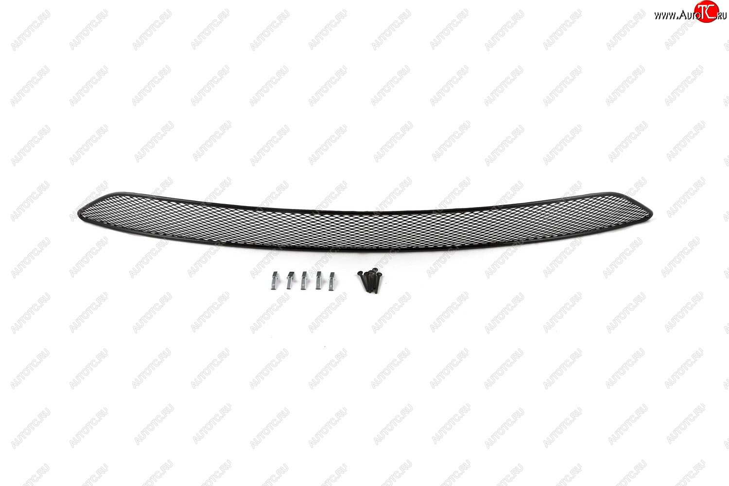 469 р. Сетка на бампер внешняя Arbori KIA Cerato 3 YD дорестайлинг седан (2013-2016) (Черная 15 мм)