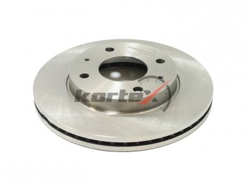 2 699 р. Передний тормозной диск KORTEX (Ø275 мм, вентилируемый).) KIA Cerato 1 LD седан дорестайлинг (2003-2007). Увеличить фотографию 1