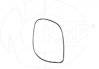 749 р. Зеркальный элемент зеркала заднего вида NSP (с обогревом, левый) KIA Cerato 2 TD седан (2008-2013). Увеличить фотографию 1