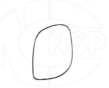 Зеркальный элемент зеркала заднего вида NSP (с обогревом, правый) KIA Cerato 2 TD седан (2008-2013)