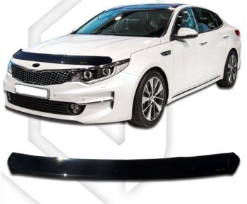 Дефлектор капота CA-Plastiс KIA Optima 4 JF дорестайлинг универсал (2015-2018)