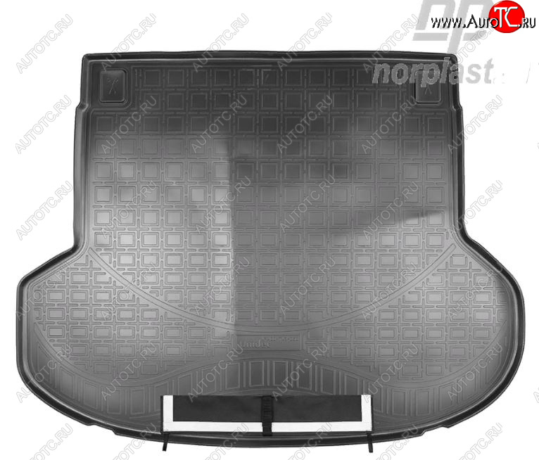 3 099 р. Коврик багажника Norplast (без рельс)  KIA ProCeed  3 CD универсал (2018-2024) (Черный, с погрузочным ковриком (фартуком))