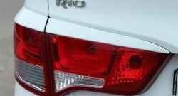 1 999 р. Реснички на фонари BS KIA Rio 3 QB рестайлинг седан (2015-2017) (Неокрашенные). Увеличить фотографию 3