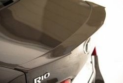 5 999 р. Лип спойлер BS KIA Rio 3 QB рестайлинг седан (2015-2017) (Неокрашенный). Увеличить фотографию 1