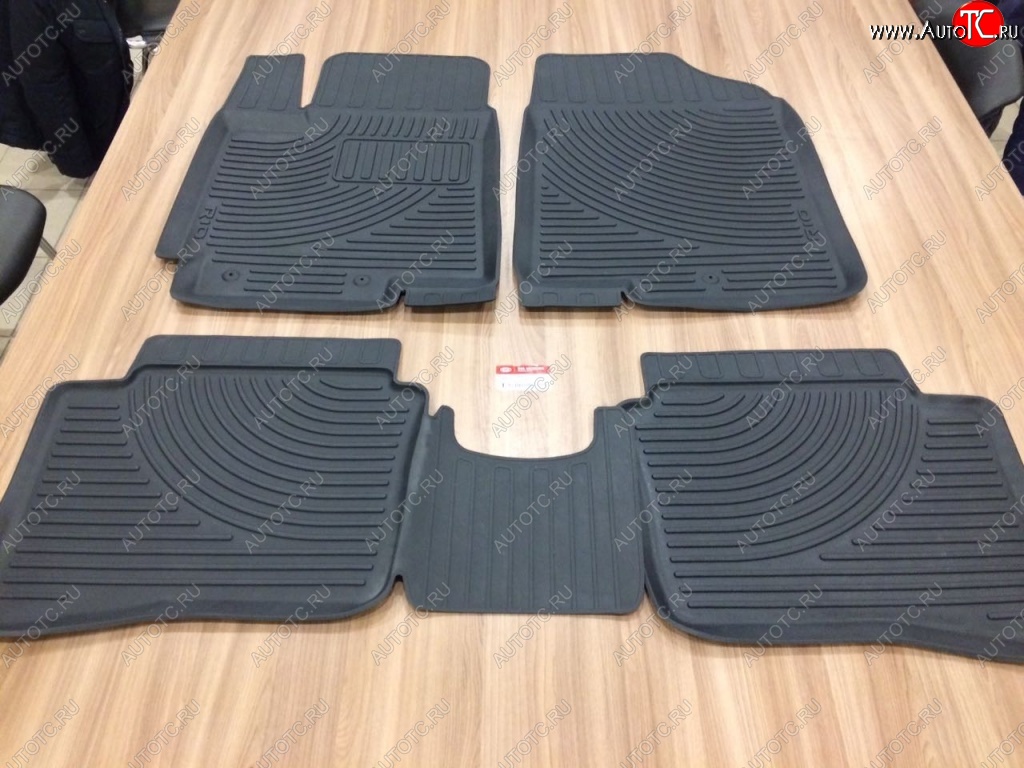 859 р. Комплект резиновых ковриков в салон Оригинал Norplast  KIA Rio  3 QB (2011-2015)