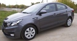 3 269 р. Молдинги RA (вариант 2, комплект 4 шт) KIA Rio 3 QB рестайлинг седан (2015-2017) (Поверхность глянец (под окраску), Неокрашенные). Увеличить фотографию 5