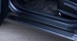 2 259 р. Накладки на порожки автомобиля RA v2 KIA Rio 3 QB рестайлинг седан (2015-2017). Увеличить фотографию 1