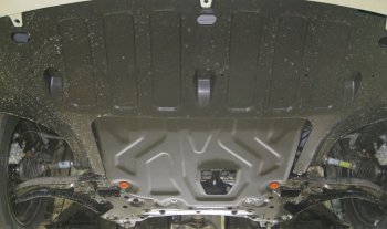 3 079 р. Защита картера двигателя и КПП (установка под пыльник) ALFECO KIA Rio 4 FB дорестайлинг седан (2016-2020) (Сталь 2 мм). Увеличить фотографию 2
