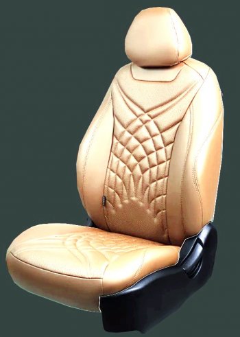 Чехлы для сидений Lord Autofashion Байрон ПРЕЗИДЕНТ (экокожа, спинка 60/40, 3 Г-образных подголовника) KIA Rio X рестайлинг (2020-2024)