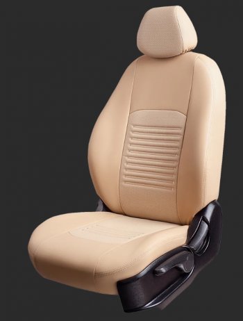 Чехлы для сидений Lord Autofashion Турин (экокожа, спинка 60/40, 3 Г-образных подголовника) KIA Rio X-line (2017-2021)