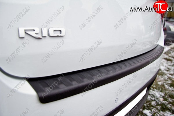 679 р. Защитная накладка заднего бампера Тюн-Авто KIA Rio 4 FB дорестайлинг седан (2016-2020)
