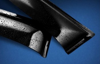 Дефлектора окон KIA Sorento (UM/Prime) 3 поколение дорестайлинг (2014-2018) REIN (накладные).Цена: 1 309 р.. Увеличить фотографию 2