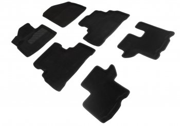 4 999 р. Коврики в салон SEINTEX 3D ВОРС (комплект)  KIA Sorento  UM/Prime (2014-2020) (Цвет: черный). Увеличить фотографию 1