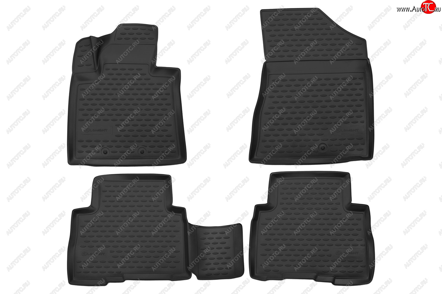 2 689 р. Комплект ковриков салона Element 3D (полиуретан) KIA Sorento XM рестайлинг (2012-2015) (черный)