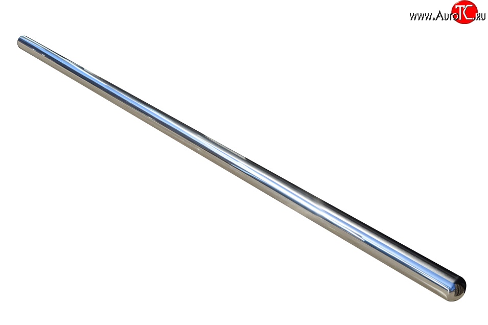 11 999 р. Защита порогов из круглой трубы диаметром 76 мм (рестайлинг) Russtal  KIA Sorento  BL (2002-2010) (Защита порогов с со скосами на торцах (вариант 1))