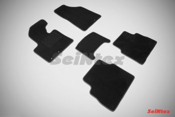 2 599 р. Комплект ворсовых ковриков в салон LUX Seintex  KIA Sorento  BL (2002-2010) (Чёрный). Увеличить фотографию 1