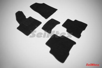 2 599 р. Комплект ворсовых ковриков в салон LUX Seintex  KIA Sorento  XM (2012-2015) (Чёрный). Увеличить фотографию 1