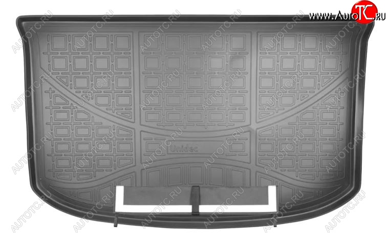 2 499 р. Коврик в багажник Norplast Unidec  KIA Soul  2 PS (2014-2019) (Черный с фартуком)