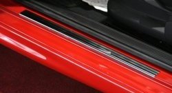 2 259 р. Комплект накладок на порожки автомобиля NovLine-Autofamily  KIA Sportage  4 QL (2016-2018). Увеличить фотографию 1