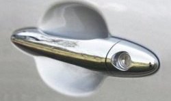 1 799 р. Накладки на внешние ручки дверей СТ KIA Sportage 3 SL дорестайлинг (2010-2014) (Неокрашенные). Увеличить фотографию 1