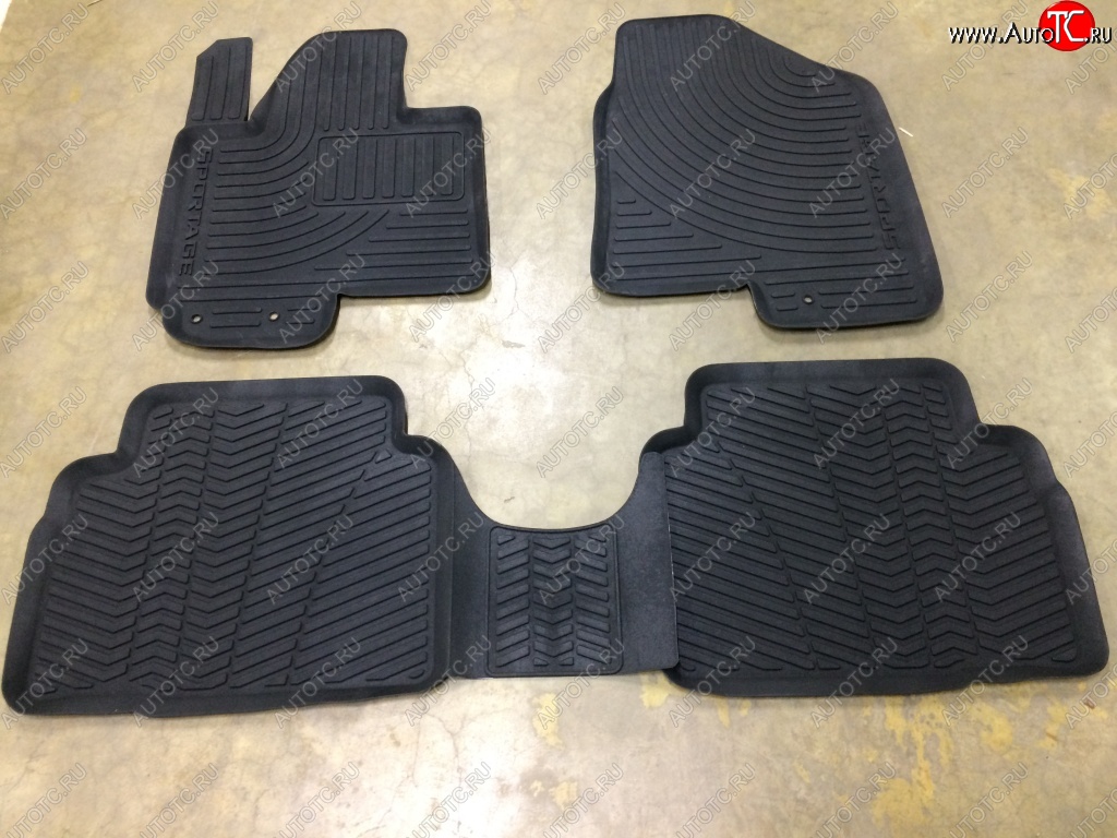 399 р. Комплект резиновых оригинальных ковриков в салон Norplast KIA Sportage 3 SL дорестайлинг (2010-2014)