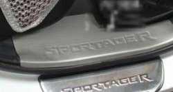 1 549 р. Накладки на порожки автомобиля СТ v2  KIA Sportage  3 SL (2010-2016). Увеличить фотографию 2