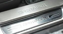 1 549 р. Накладки на порожки автомобиля СТ v2  KIA Sportage  3 SL (2010-2016). Увеличить фотографию 1