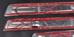 5 349 р. Накладки на порожки автомобиля СТ v3  KIA Sportage  3 SL (2010-2016). Увеличить фотографию 2