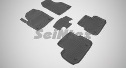 Износостойкие коврики в салон с высоким бортом SeiNtex Premium 4 шт. (резина) Land Rover (Ленд) Discovery Sport (Дискавери)  L550 (2014-2019) L550 дорестайлинг